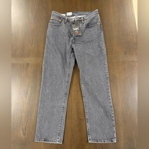 Levi's Women's Straight Leg Jeans in Charcoal Gray Wash